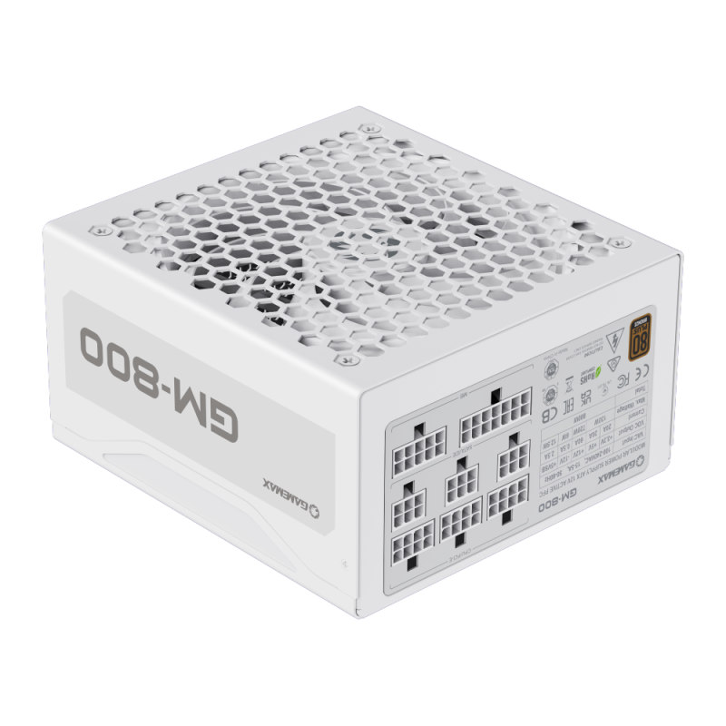 GameMax GM-800 White Power Supply Full Modular - White GameMax GM-800 White Power Supply Full Modular - White